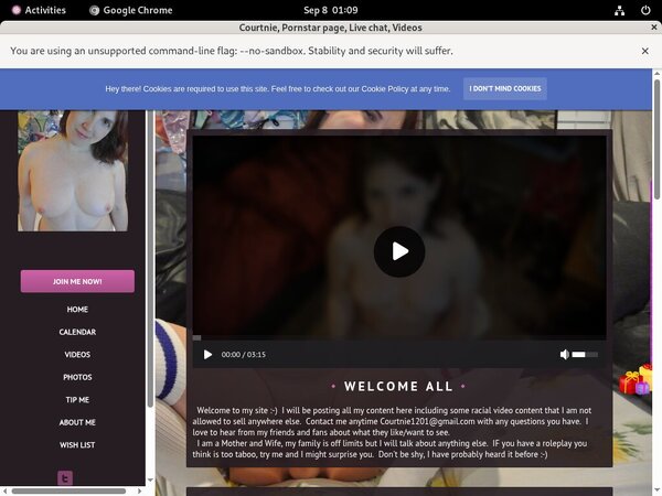 Courtnie.modelcentro.com With Prepaid Card