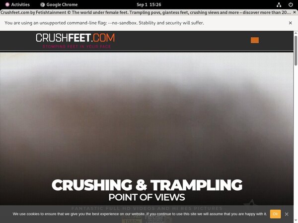 Crushfeet.com With Paysafecard