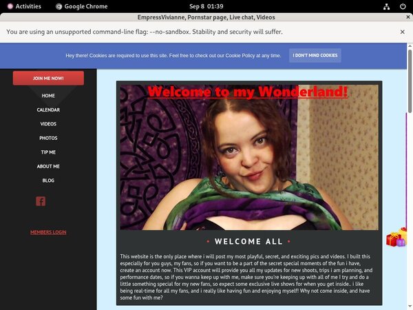 Empressvivianne.modelcentro.com Get An Account