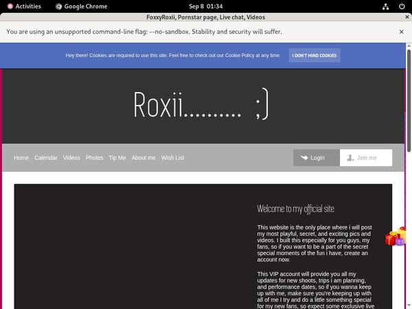 FoxxyRoxii Join FoxxyRoxii Join