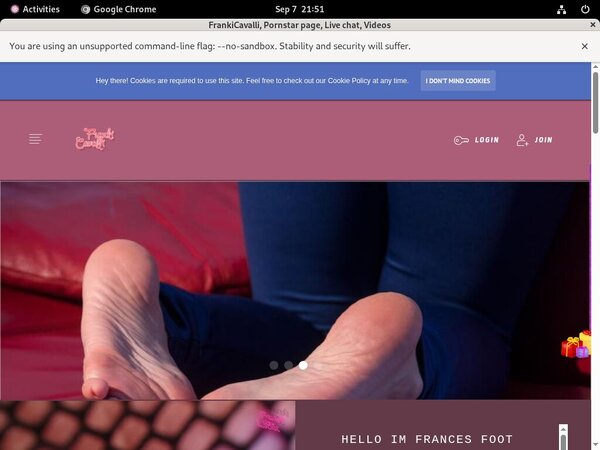 FrankiCavalli Website Accounts