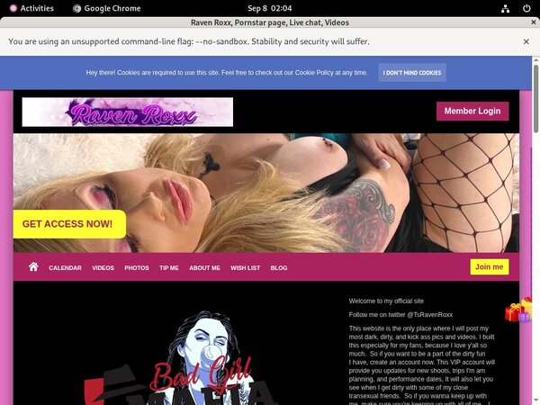 Free Account Of RavenRoxx Free Account Of RavenRoxx