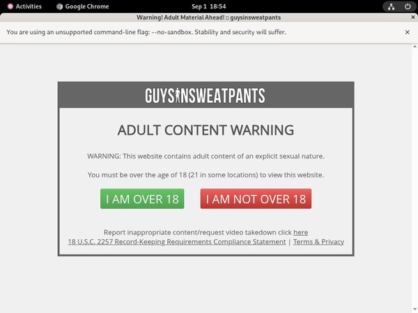 Free Guysinsweatpants.com Trial Memberships
