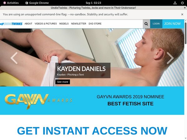 Free Premium Undie Twinks Accounts