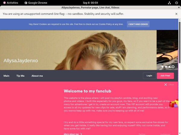 Get Allysajaydenxo Account