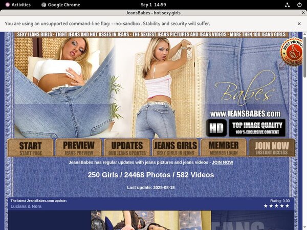 Jeansbabes.com Get Membership