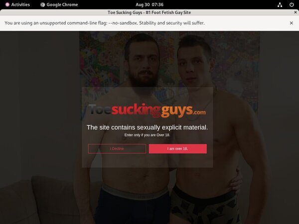 Login Toe Sucking Guys
