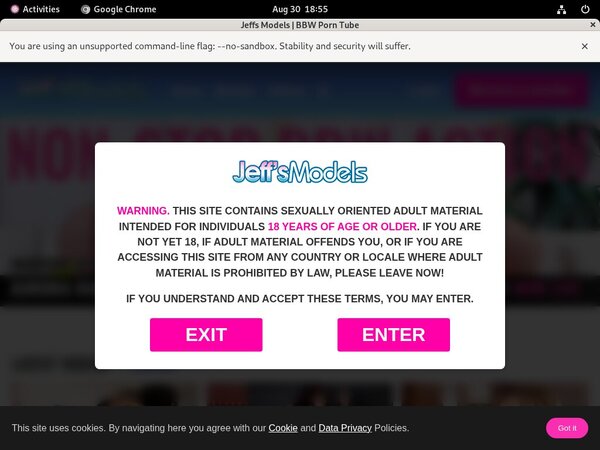 Mobile Jeffsmodels.com Account