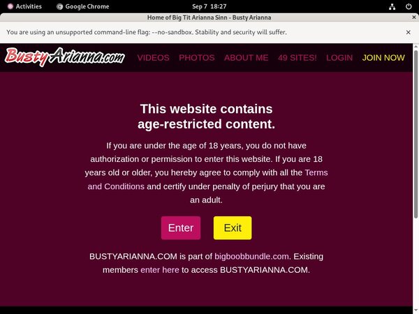 Passwords Busty Arianna
