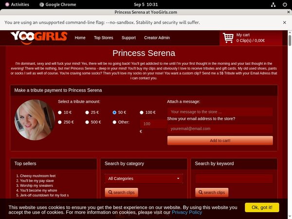 Premium PrincessSerena Accounts Free