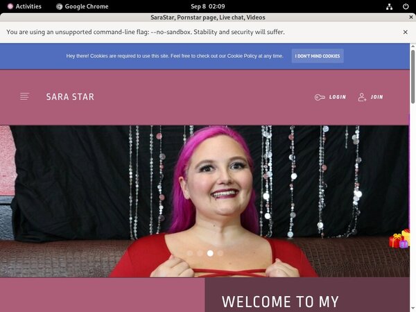 SaraStar Logins