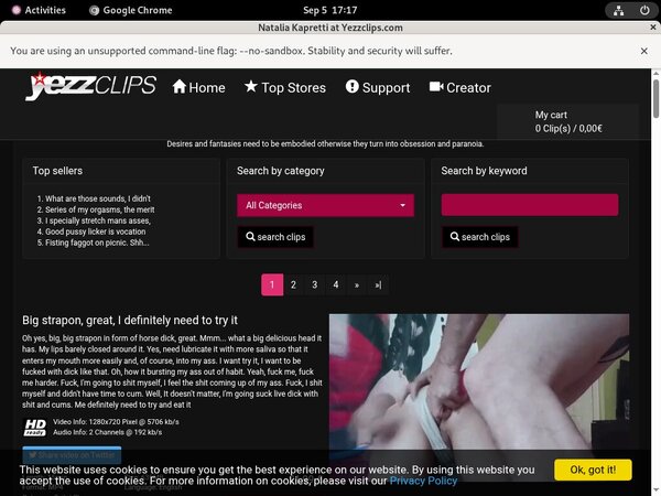 Yezzclips.com With Online Check