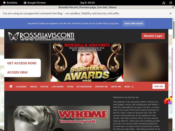 Rossella Visconti Wachtwoord